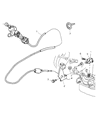 Diagram for Dodge Ram 3500 Shift Cable - 52107846AE