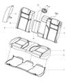 Diagram for Dodge Charger Cup Holder - 1UZ70DX9AA