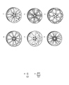 Diagram for Chrysler Spare Wheel - 5PQ13AAAAB