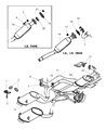 Diagram for 1996 Chrysler Cirrus Exhaust Manifold Gasket - 4616671