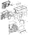 Diagram for 2007 Jeep Wrangler Steering Knuckle - 68003652AA