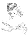 Diagram for Chrysler PT Cruiser Exhaust Pipe - 5085910AB