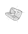 Diagram for Chrysler Concorde Seat Cushion - WJ551DVAA