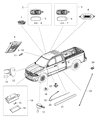Diagram for Chrysler PT Cruiser Dome Light - 5093413AA