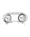 Diagram for 2017 Jeep Cherokee Instrument Cluster - 68226541AB