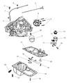 Diagram for 2006 Jeep Commander Oil Pan - 53021756AA