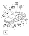 Diagram for 2002 Dodge Intrepid ABS Control Module - 5080202AA