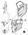 Diagram for Dodge Nitro Door Latch Assembly - 4589467AA