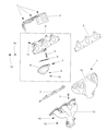 Diagram for 1999 Dodge Stratus Exhaust Manifold Gasket - MD300490