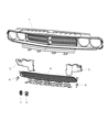 Diagram for 2011 Dodge Challenger Grille - 68109841AA