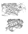 Diagram for Chrysler 300 Engine Mount Bracket - 5166040AA
