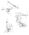 Diagram for Chrysler Voyager Wiper Arm - 4797716AA