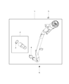 Diagram for Jeep Compass Fuel Filler Neck - 57009154AE