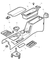 Diagram for Jeep Seat Heater Switch - 56010136AB