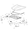 Diagram for Chrysler 200 Hood Cable - 68110055AB