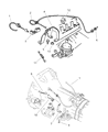 Diagram for 2003 Jeep Wrangler Accelerator Cable - 4854137