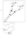 Diagram for Dodge Challenger Exhaust Pipe - 68453193AB