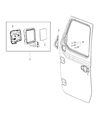 Diagram for 2021 Jeep Gladiator Mirror Cover - 68361960AA