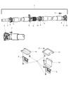 Diagram for Dodge Driveshaft Center Support Bearing - 5183094AB