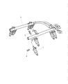 Diagram for 2004 Dodge Ram 1500 Fuel Injector - R8004082AC