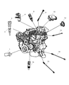 Diagram for Jeep Wrangler Throttle Position Sensor - 4874371AD