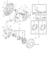 Diagram for 1999 Dodge Avenger Wheel Cylinder - MR128624