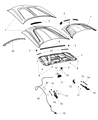 Diagram for Dodge Charger Hood - 68265427AA