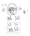 Diagram for Chrysler Steering Wheel - 5ZC36DX9AA