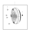 Diagram for 2011 Chrysler Town & Country Torque Converter - RX039261AD