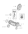 Diagram for Jeep Liberty Flywheel - 52104578AD