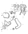 Diagram for 2006 Dodge Stratus Timing Cover - 4663459AD