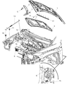 Diagram for Jeep Compass Hood - 5074926AE
