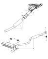 Diagram for 2010 Dodge Journey Exhaust Pipe - 68047733AA