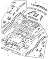 Diagram for Jeep Liberty Rear Crossmember - 55176846AB