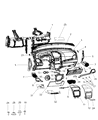 Diagram for Mopar Steering Column Cover - 1RQ78DX9AB