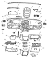 Diagram for 2004 Chrysler Town & Country Glove Box - 5009029AA