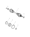 Diagram for Chrysler Crossfire Axle Shaft - 5159934AA