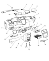 Diagram for 2014 Chrysler Town & Country Glove Box - 1JF18HL5AA