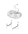 Diagram for 2020 Chrysler Pacifica Fuel Tank Strap - 68229309AA