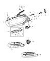 Diagram for Chrysler Town & Country Fog Light - 5182021AB