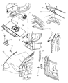Diagram for 2007 Chrysler Town & Country Door Hinge - 5020513AD