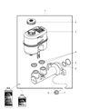 Diagram for Chrysler Aspen Brake Master Cylinder Reservoir - 5179927AA