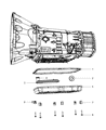 Diagram for Mopar Transmission Pan - 52108327AC