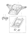 Diagram for 2009 Dodge Ram 1500 Dome Light - 1PQ03BD1AA