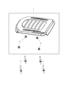 Diagram for Chrysler Town & Country Engine Cover - 4593876AC