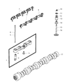 Diagram for 2007 Jeep Grand Cherokee Camshaft - 5037379AC
