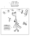Diagram for 2005 Jeep Liberty Antenna - 5140471AA