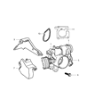 Diagram for Chrysler PT Cruiser Throttle Body Gasket - 4891526AA