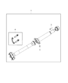 Diagram for Jeep Grand Cherokee Drive Shaft - 68206211AB