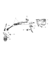 Diagram for Chrysler Town & Country Steering Column Cover - 1NZ96DX9AE